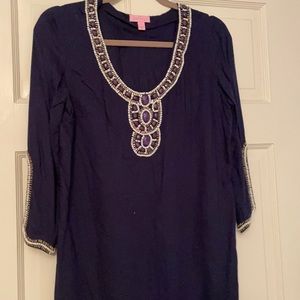 Lily Pulitzer Navy Sarah Tunic